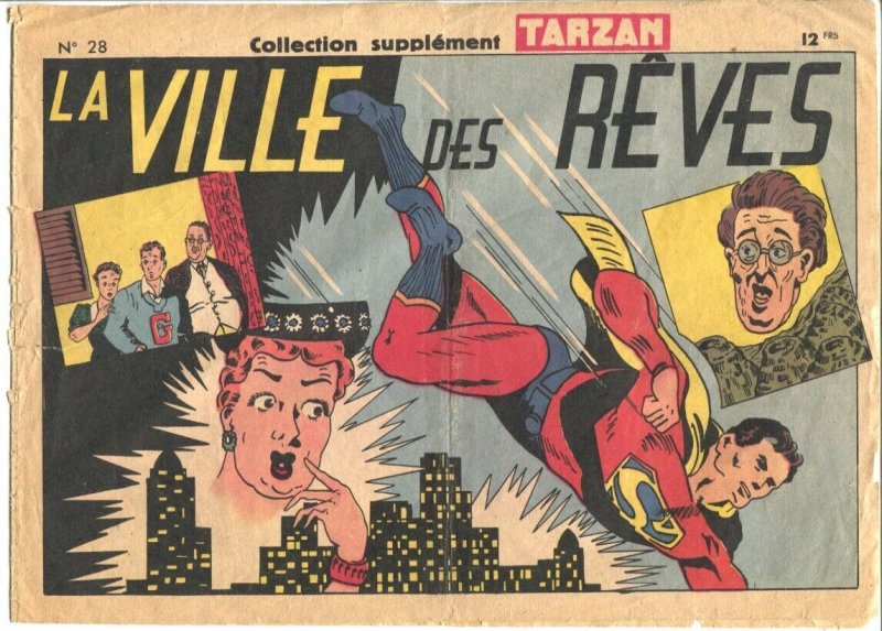 La Ville des Reves #28 (1948), raw, ungraded comic book — front cover