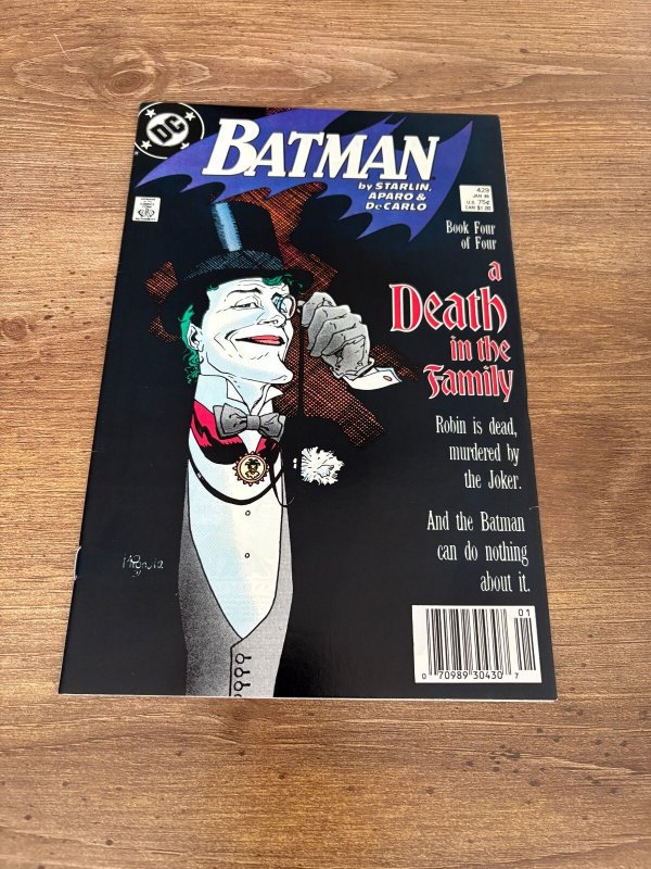 Batman #429 (DC Comics, 1989), raw comic book in NM- condition — front cover