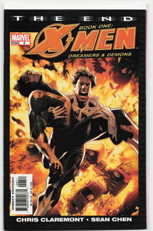 X-Men: The End: Book 1: Dreamers & Demons #6 (Marvel Comics, 2005), raw, ungraded comic book — front cover