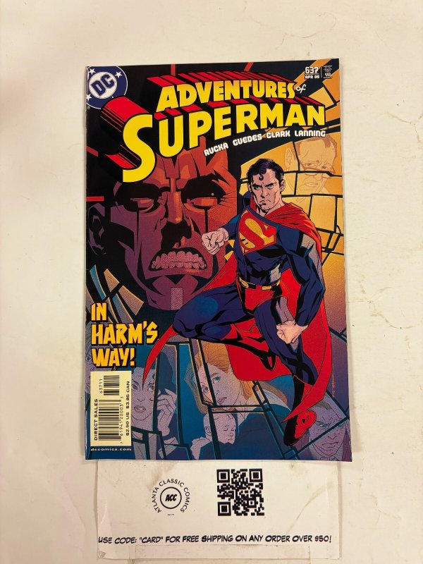 Adventures of Superman #637 (DC Comics), raw comic book in NM condition — front cover