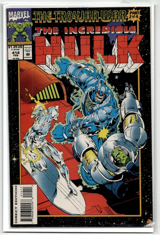 The Incredible Hulk #414 (Marvel Comics, 1994), raw, ungraded comic book — front cover