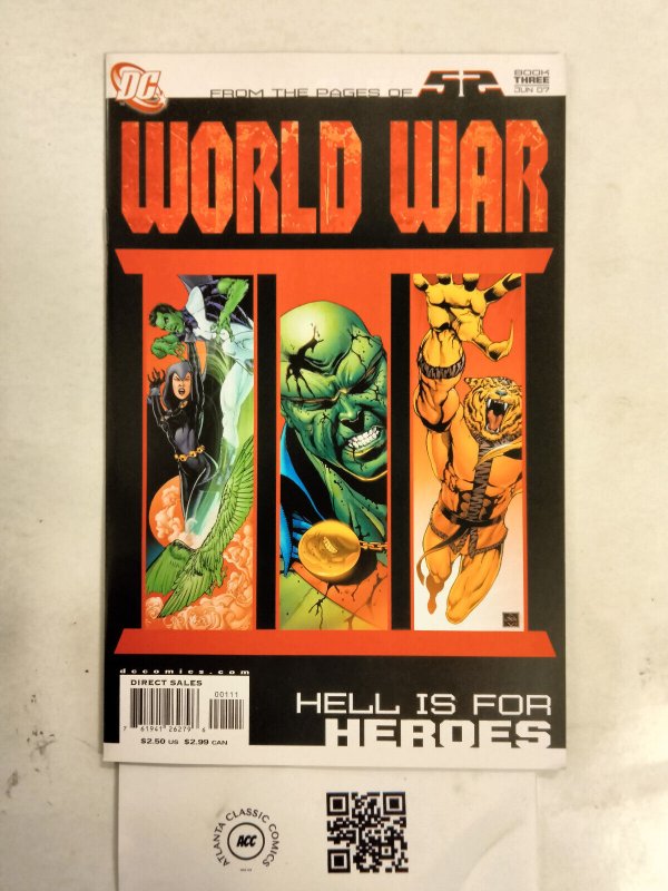 World War #3 (DC Comics), raw comic book in NM condition — front cover