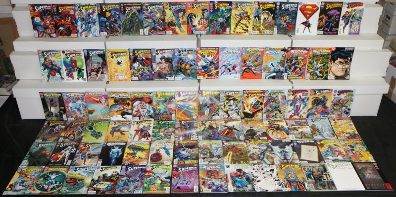 Modern DC Superman: MAN OF Steel 85pc Count High Grade Comic Lot Action (DC Comics), raw, ungraded comic book — front cover