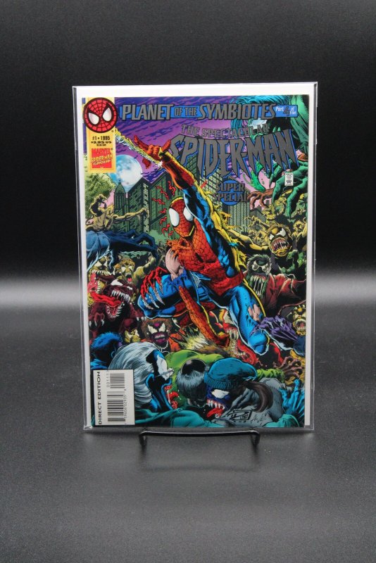 The Spectacular Spider-Man Super Special #1 (Marvel Comics, 1995), raw comic book in NM condition — front cover