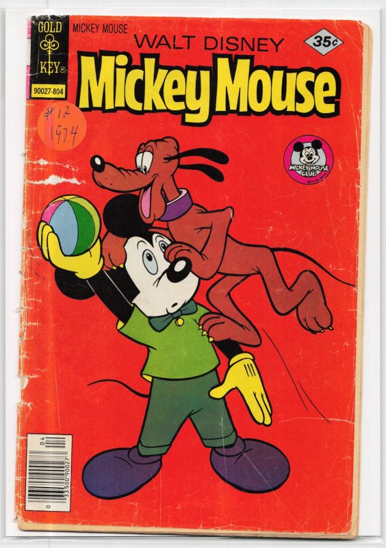 Mickey Mouse #182 (Gold Key, 1978), raw, ungraded comic book — front cover
