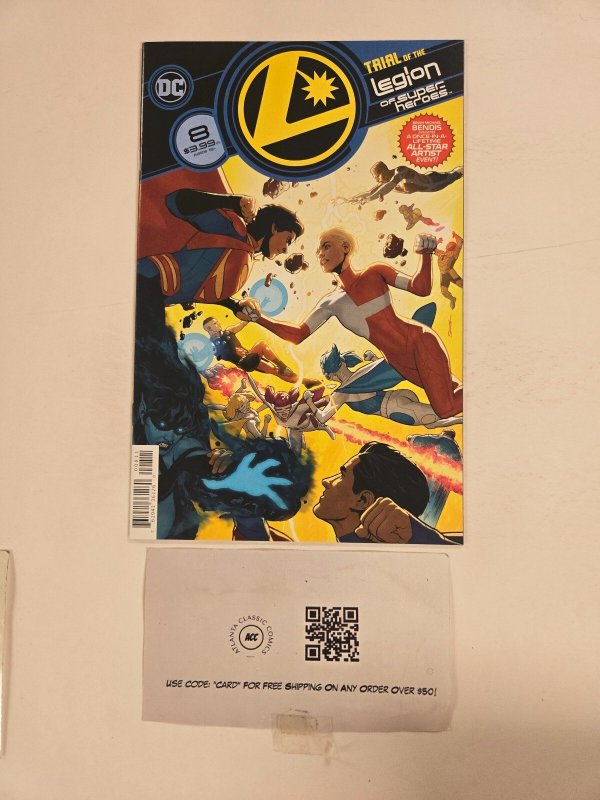 Legion of Super-Heroes #8 (DC Comics), raw comic book in NM condition — front cover