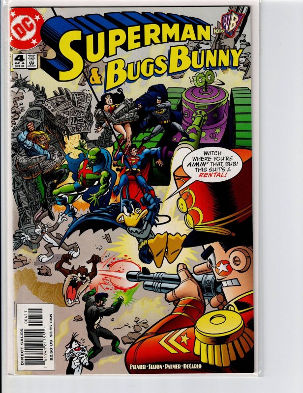 Superman & Bugs Bunny #4 (2000), raw, ungraded comic book — front cover