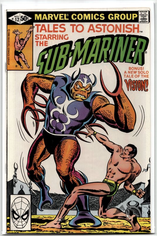 Tales to Astonish #12 (Marvel Comics, 1980), raw, ungraded comic book — front cover