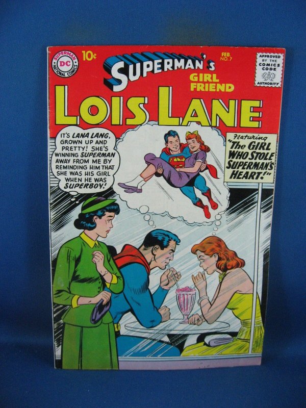 Superman Girlfriend Lois Lane #7 (DC Comics, 1959), raw, ungraded comic book — front cover