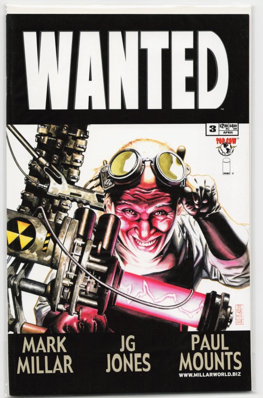 Wanted #1 (Image Comics, 2004), raw, ungraded comic book — front cover