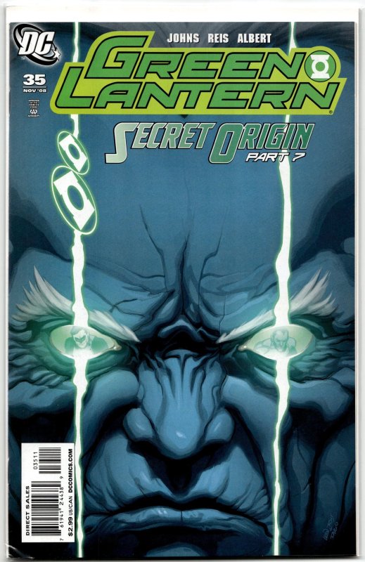 Green Lantern #35 (DC Comics, 2008), raw, ungraded comic book — front cover