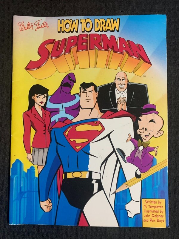 1998 How to Draw Superman Walter Foster FVF 7.0 DC Comics (DC Comics, 1998), raw comic book in 7.0 condition — front cover