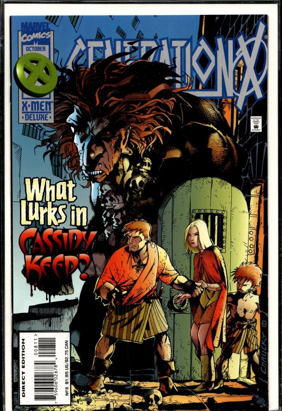 Generation X #8 (Marvel Comics, 1995), raw, ungraded comic book — front cover