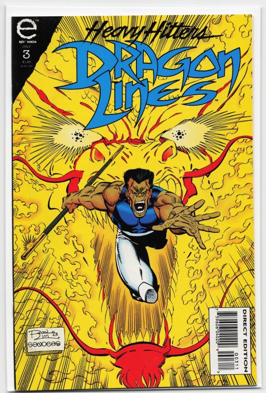 Dragon Lines #3 (1993), raw, ungraded comic book — front cover