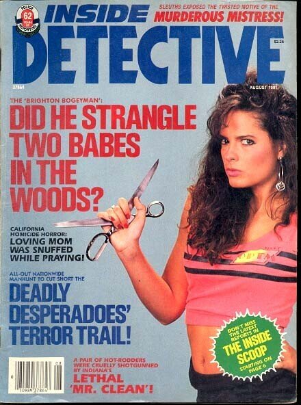 MAG: Inside Detective Magazine August 1991- True Crime- Mr Clean (1991), raw, ungraded comic book — front cover