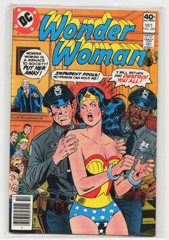 Wonder Woman #260 (DC Comics, 1979), raw, ungraded comic book — front cover