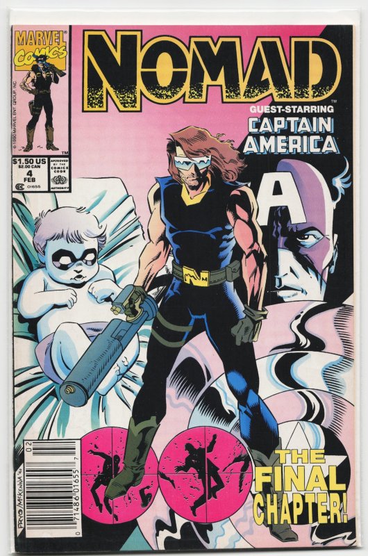 Nomad #4 (Marvel Comics, 1991), raw, ungraded comic book — front cover