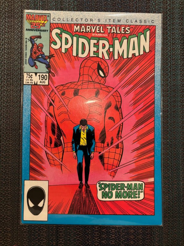 Marvel Tales #190 (Marvel Comics, 1986), raw, ungraded comic book — front cover