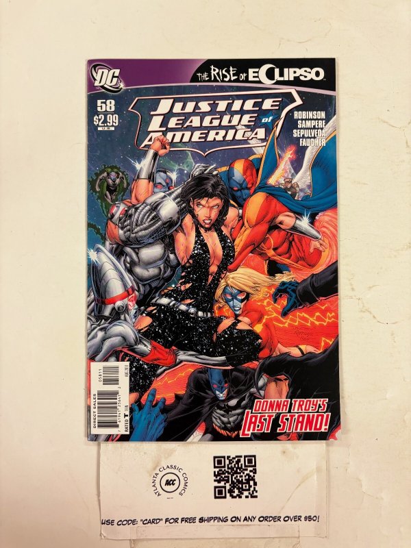 Justice League of America #58 (DC Comics, 1967), raw comic book in NM condition — front cover
