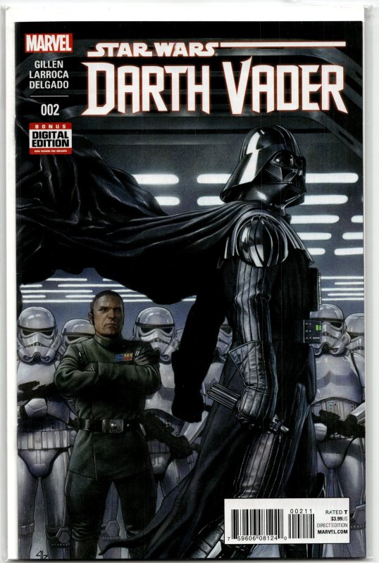 Darth Vader #2 (Marvel Comics, 2015), raw, ungraded comic book — front cover