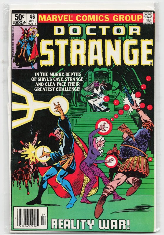 Doctor Strange #46 (Marvel Comics, 1981), raw, ungraded comic book — front cover