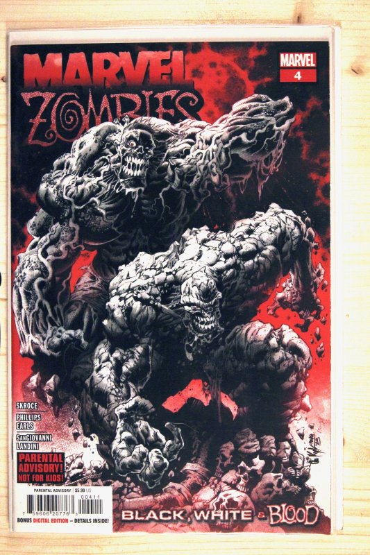 Marvel Zombies: Black, White & Blood #4 (Marvel Comics, 2024), raw comic book in NM+ 9.6 condition — front cover