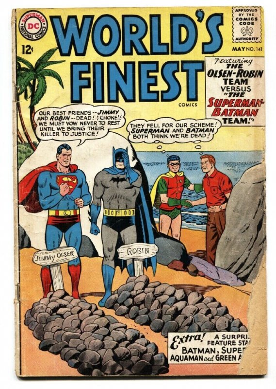 Worlds Finest #141 (DC Comics, 1964), raw, ungraded comic book — front cover