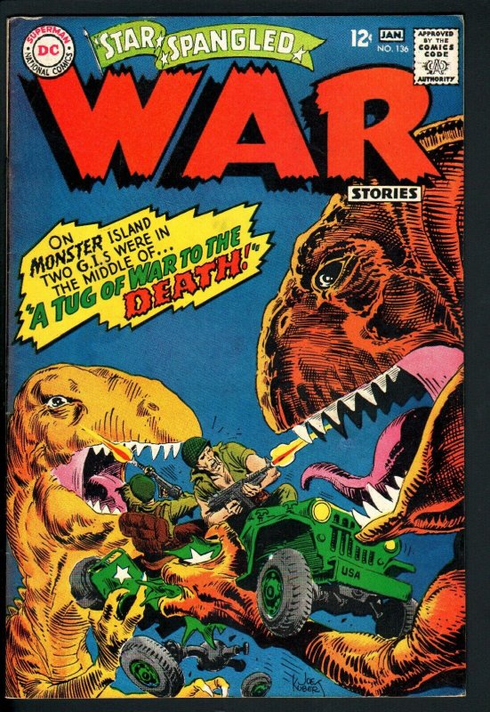 Star Spangled War Stories #136-1967-Dc War Comic-Silver Age-High Grade (DC Comics, 1967), raw, ungraded comic book — front cover