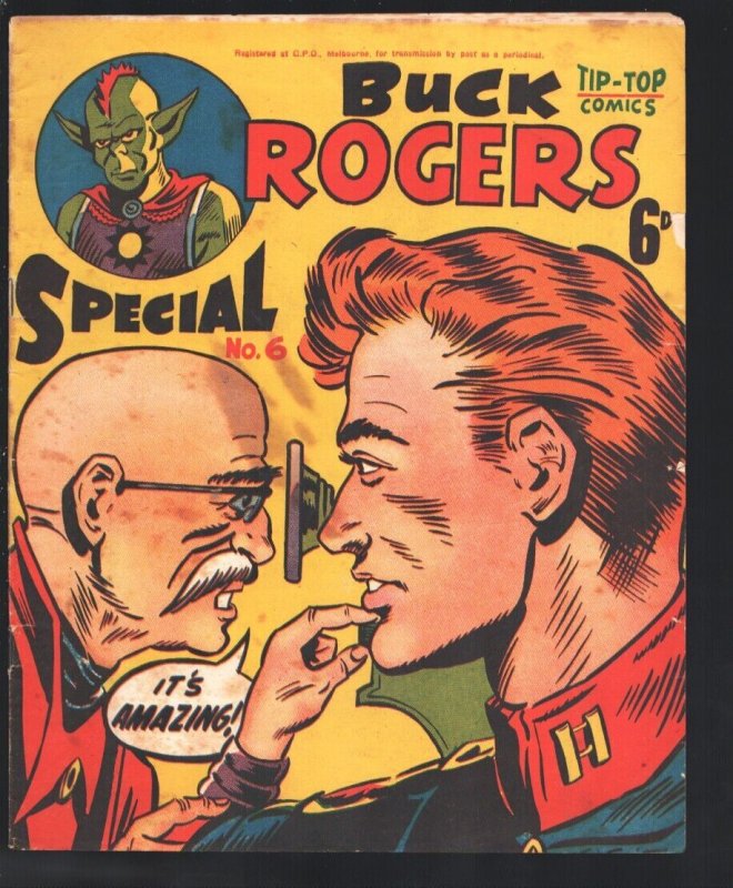 Tip-Top Comics-Buck Rogers Special #6 (1960), raw, ungraded comic book — front cover