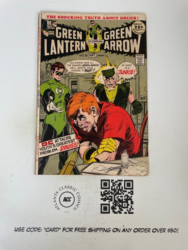 Green Lantern Green Arrow #85 (DC Comics), raw comic book in VF condition — front cover