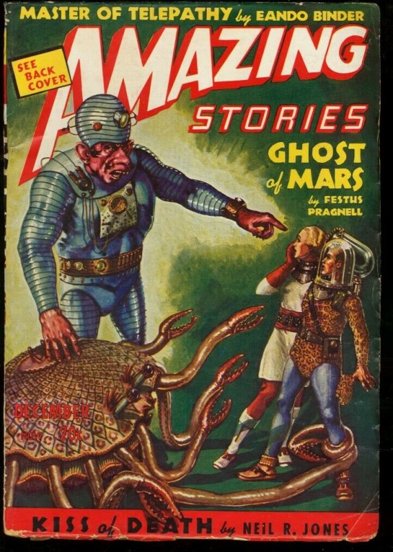 Amazing Stories 1938 Dec-Pulp-Sci-Fi-Wild Cvr VG (1938), raw comic book in VG condition — front cover