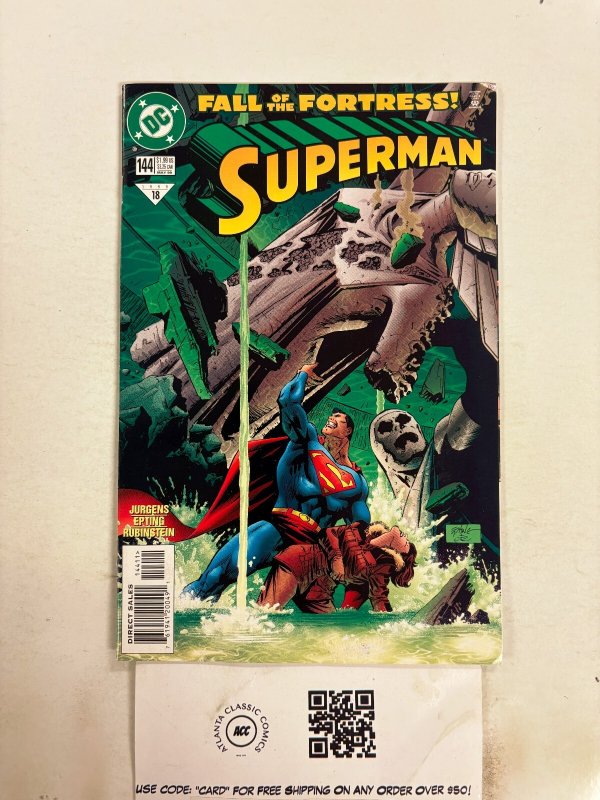 Superman #144 (DC Comics, 1961), raw comic book in NM condition — front cover