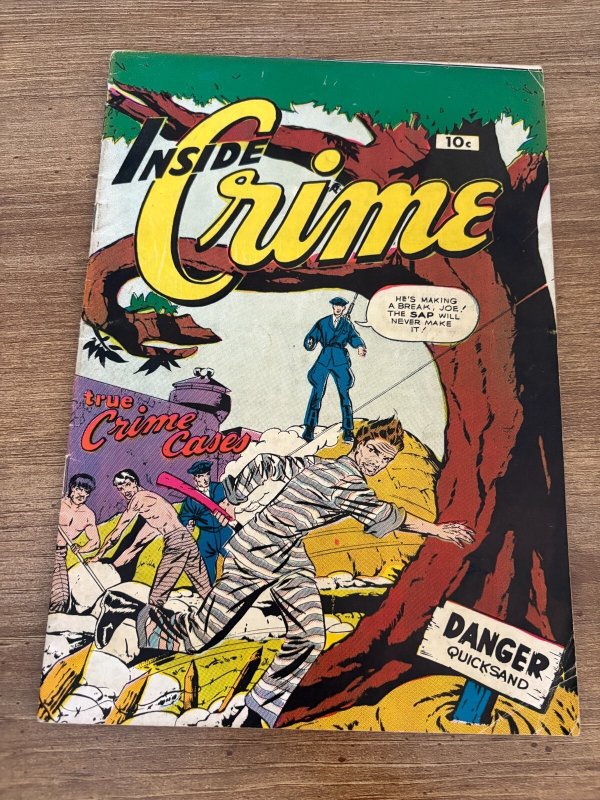 Inside Crime #0 (Fox Feature Syndicate, 1950), raw comic book in VG/FN condition — front cover