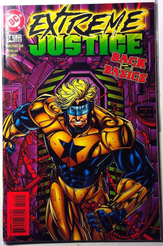 Extreme Justice #14 (DC Comics, 1996), raw, ungraded comic book — front cover