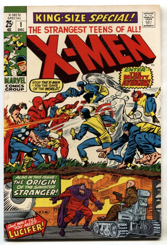 X-Men Annual #1 (Marvel Comics, 1992), raw comic book in VG/FN condition — front cover