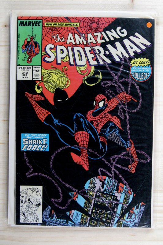 The Amazing Spider-Man #310 (Marvel Comics, 1988), raw comic book in VF/NM 9.0 condition — front cover