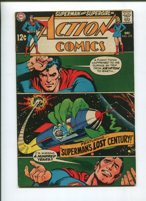 Actions Comics #370 (1968), raw comic book in 6.0 condition — front cover