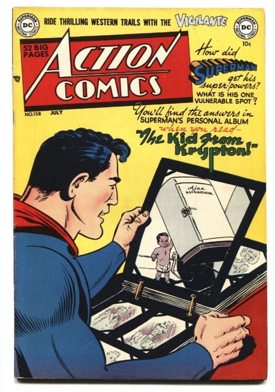 Action Comics #158 (DC Comics, 1951), raw, ungraded comic book — front cover