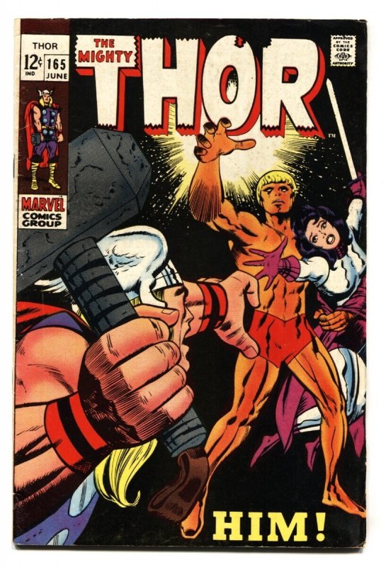 Thor #165 (Marvel Comics, 1969), raw, ungraded comic book — front cover