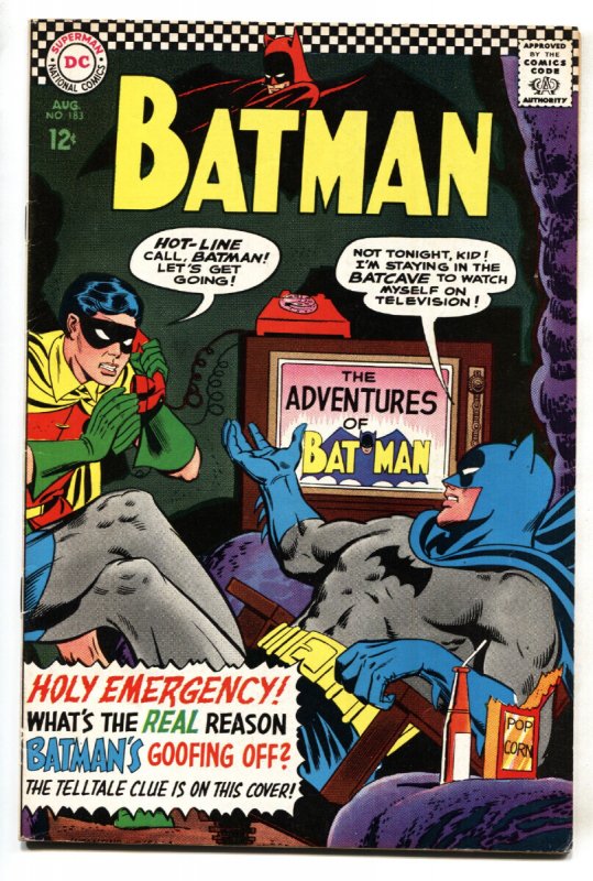 Batman #183 (DC Comics, 1966), raw, ungraded comic book — front cover