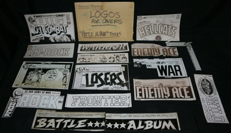 War Stories Stat Logos with DC Envelope - Joe Kubert's File Copy w COA - 1970s (DC Comics), raw, ungraded comic book — front cover