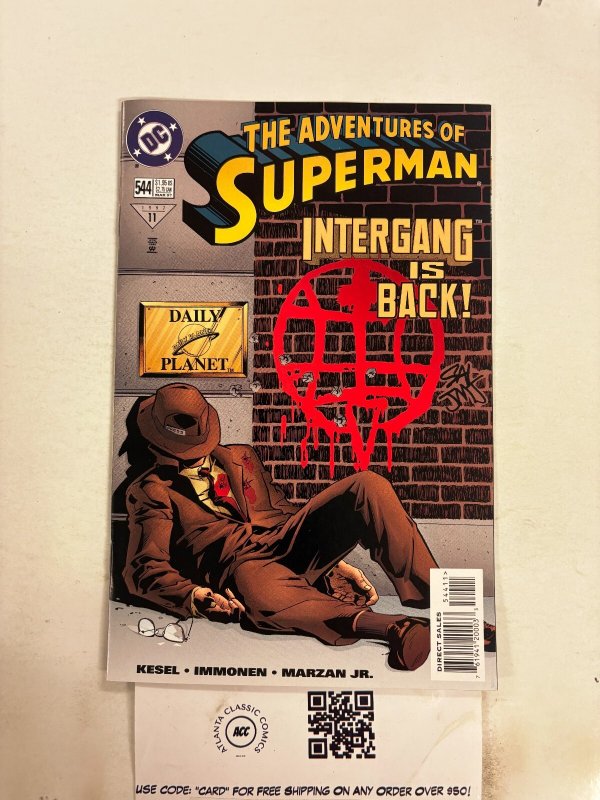 The Adventures of Superman #544 (DC Comics, 1997), raw comic book in NM condition — front cover