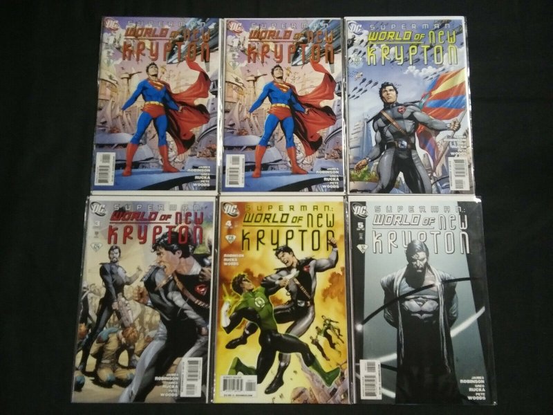 Superman World of New Krypton 2009 Lot of 13 Comics.. Run #1-12,1 VF - NM (2009), raw comic book in VF condition — front cover