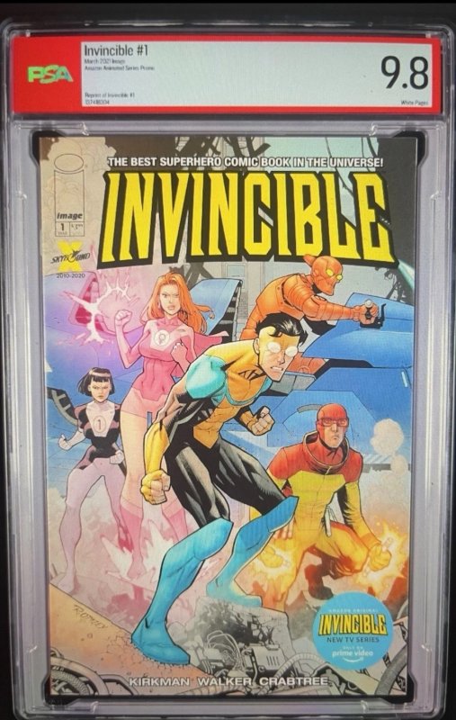 2021 Image Invincible #1 (2021), comic book — front cover in its holder