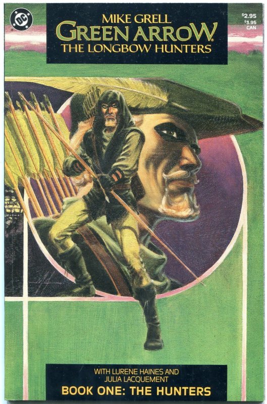Green Arrow: The Longbow Hunters #1 (DC Comics, 1987), raw comic book in VF/NM condition — front cover