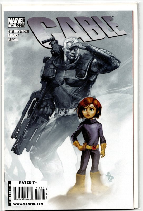 Cable #16 (Marvel Comics, 2009), raw, ungraded comic book — front cover