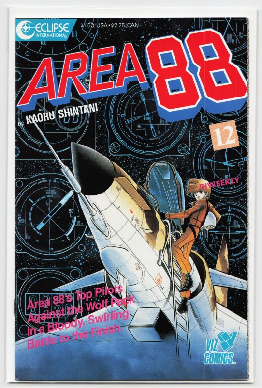Area 88 #12 (1987), raw, ungraded comic book — front cover