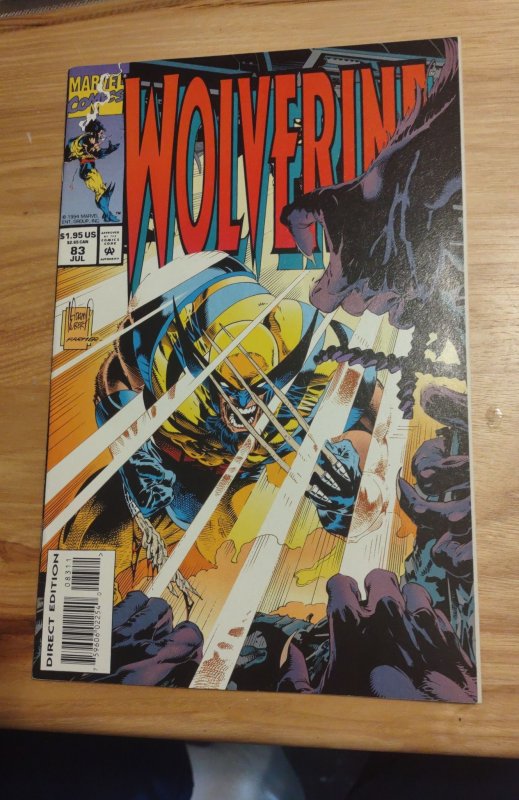 Wolverine #83 (Marvel Comics, 1994), raw, ungraded comic book — front cover
