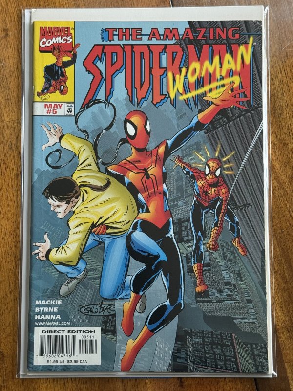 The Amazing Spider-Man #5 (Marvel Comics, 1993), raw comic book in VF/NM 9.0 condition — front cover