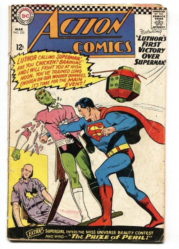 Action Comics #335 (DC Comics, 1966), raw, ungraded comic book — front cover